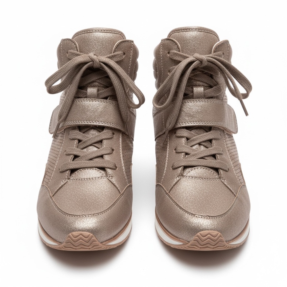 Women's‎ Metallic High-Top Sneakers